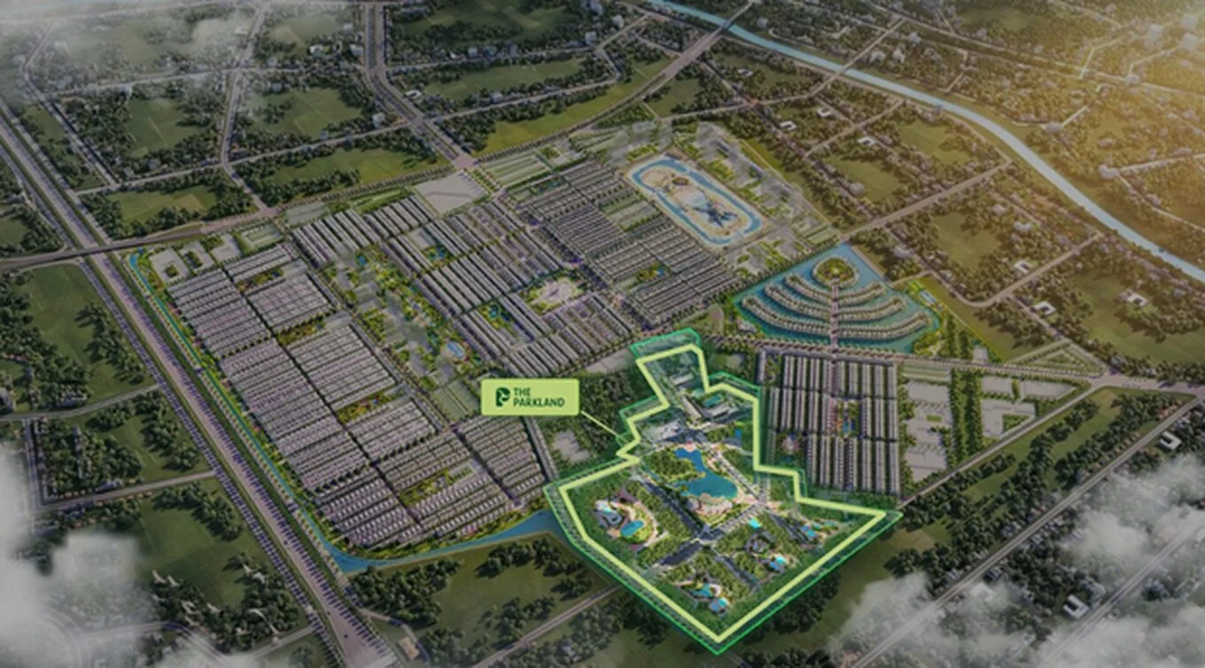 The Parkland sở hữu gần 17 ha không gian xanh, mặt nước
